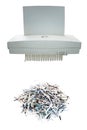 Paper shredder and shred mount Royalty Free Stock Photo