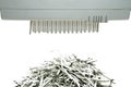 Paper shredder and shred mount Royalty Free Stock Photo