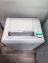 Paper Shredding Machine Set Up for Secure Document Destruction in Office Royalty Free Stock Photo
