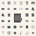 paper with the sign of addition icon. web icons universal set for web and mobile