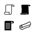 Paper. Simple Related Vector Icons