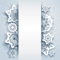 Paper snow winter background Royalty Free Stock Photo