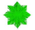 Paper snowflake - green