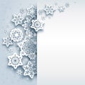 Paper snowflakes winter Royalty Free Stock Photo