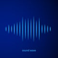 Paper sound waveform with shadow Royalty Free Stock Photo