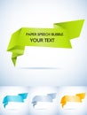 Paper speech bubble Royalty Free Stock Photo