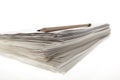 Paper stack. Royalty Free Stock Photo