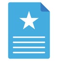 paper, star Vector Icon that can be easily modified or edit Royalty Free Stock Photo