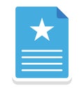 paper, star Vector Icon that can be easily modified or edit Royalty Free Stock Photo