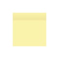 Paper stick. Paper yellow colored. Isolated white background. Vector Royalty Free Stock Photo