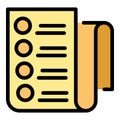 Paper store icon vector flat