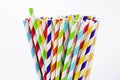 Paper straw of different colors