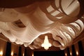 paper streamer cascading from the ceiling in grand ballroom