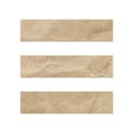 Paper tag set. Close up of a piece of note paper on a white background Royalty Free Stock Photo
