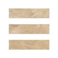 Paper tag set. Close up of a piece of note paper on white background. Piece of newspaper on white Royalty Free Stock Photo