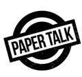 Paper Talk rubber stamp Royalty Free Stock Photo