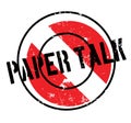 Paper Talk rubber stamp Royalty Free Stock Photo