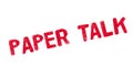 Paper Talk rubber stamp Royalty Free Stock Photo