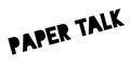 Paper Talk rubber stamp Royalty Free Stock Photo