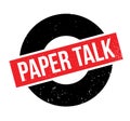 Paper Talk rubber stamp Royalty Free Stock Photo