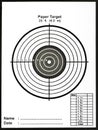 Paper target for practice Royalty Free Stock Photo