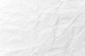 Paper texture. White crumpled paper background