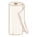 Paper Towel Roll. Vector Illustration Royalty Free Stock Photo