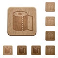 Paper towel wooden buttons