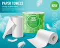 Paper Towels Advertising Background