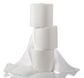 Paper towels isolated on a white background Royalty Free Stock Photo