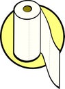 paper towels roll vector illustration Royalty Free Stock Photo