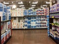 Paper towels on shelves for sale
