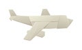 Paper toy plane on white background Royalty Free Stock Photo