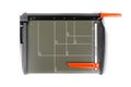 Paper trimmer on white Royalty Free Stock Photo