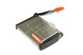 Paper trimmer on white Royalty Free Stock Photo