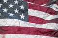 Paper United States flag Royalty Free Stock Photo