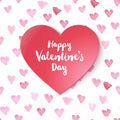 Paper Valentines heart Royalty Free Stock Photo