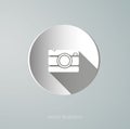 Paper vector camera icon