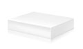 Paper white box mock-up template. Royalty Free Stock Photo