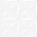 Paper white striped squares with thickening
