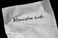 Paper with the Words Alternative Truth