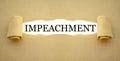 Paper work with impeachment