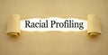 Paper work with racial profiling Royalty Free Stock Photo