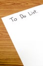 Paper write to do list