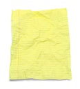 Paper Yellow Lined Crushed Royalty Free Stock Photo