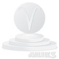 Paper Zodiac sign. Aries - Astrological and Horoscope symbol on