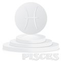 Paper Zodiac sign. Pisces - Astrological and Horoscope symbol on