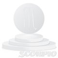 Paper Zodiac sign. Scorpio - Astrological and Horoscope symbol o