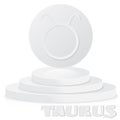 Paper Zodiac sign. Taurus - Astrological and Horoscope symbol on