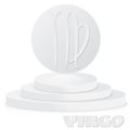 Paper Zodiac sign. Virgo - Astrological and Horoscope symbol on